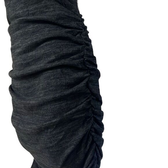 Revolve n:philanthropy Electra Mini Dress Charcoal One Shoulder High Neck XS NWT - Picture 9 of 15